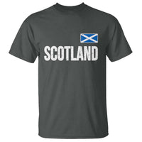 Scotland Saltire Flag Minimalist Athletic College Style T Shirt
