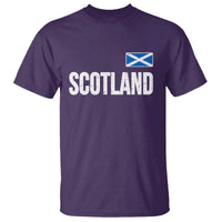 Scotland Saltire Flag Minimalist Athletic College Style T Shirt