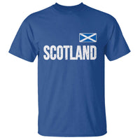 Scotland Saltire Flag Minimalist Athletic College Style T Shirt