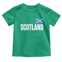 Scotland Saltire Flag Minimalist Athletic College Style Toddler T Shirt