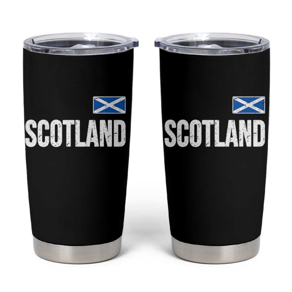 Scotland Saltire Flag Minimalist Athletic College Style Tumbler Cup