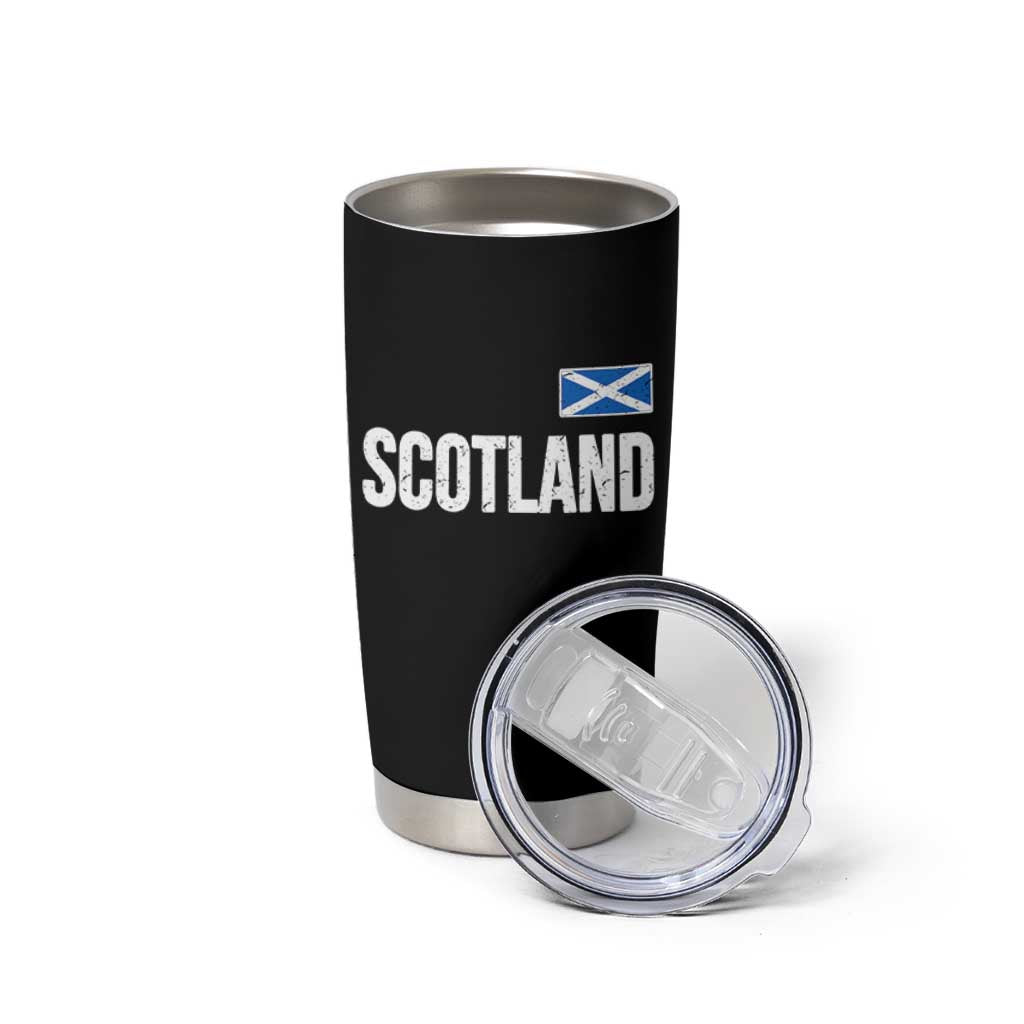 Scotland Saltire Flag Minimalist Athletic College Style Tumbler Cup
