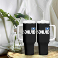Scotland Saltire Flag Minimalist Athletic College Style Tumbler With Handle