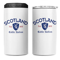 Scotland Celtic Nation Est 843 4 in 1 Can Cooler Tumbler Lion Rampant Shield Patriotic Scottish Heritage