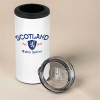 Scotland Celtic Nation Est 843 4 in 1 Can Cooler Tumbler Lion Rampant Shield Patriotic Scottish Heritage