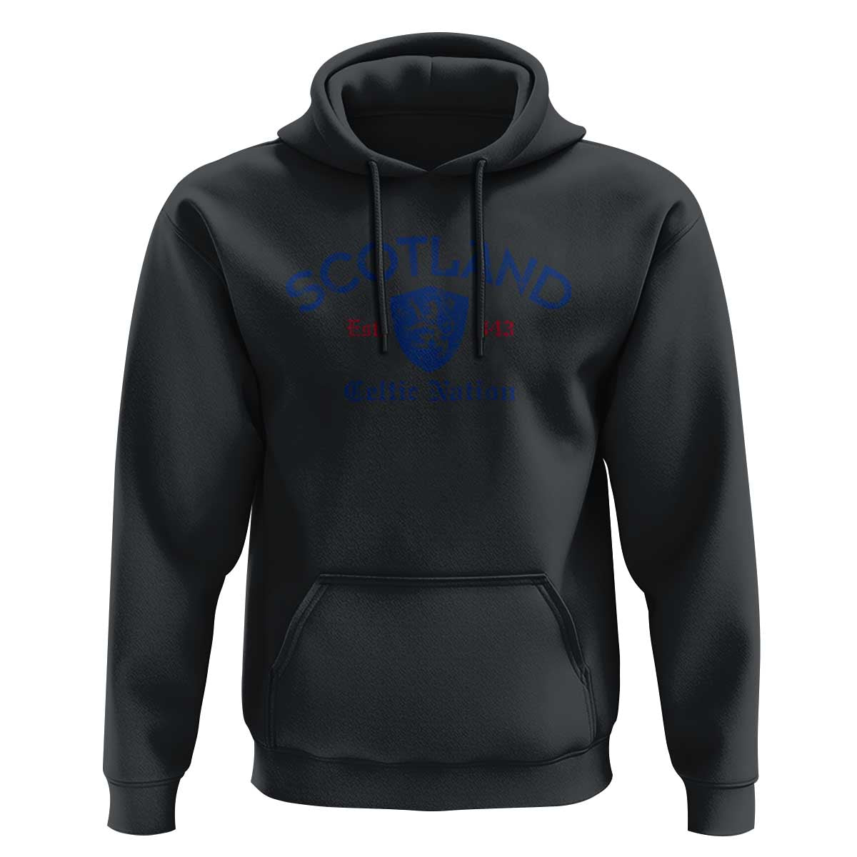Scotland Celtic Nation Est 843 Hoodie Lion Rampant Shield Patriotic Scottish Heritage
