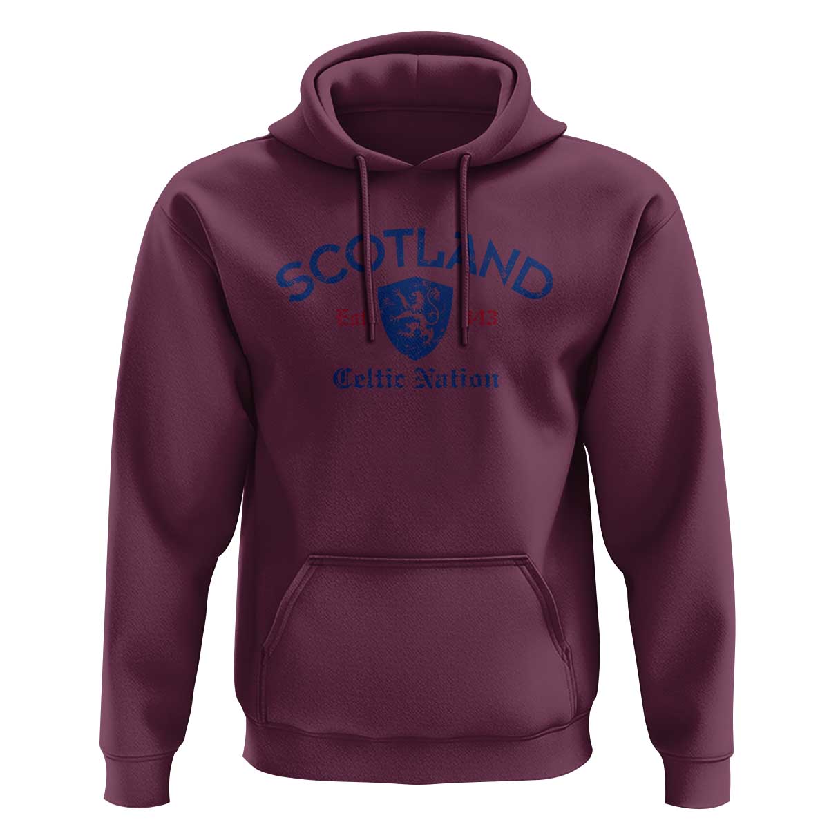 Scotland Celtic Nation Est 843 Hoodie Lion Rampant Shield Patriotic Scottish Heritage