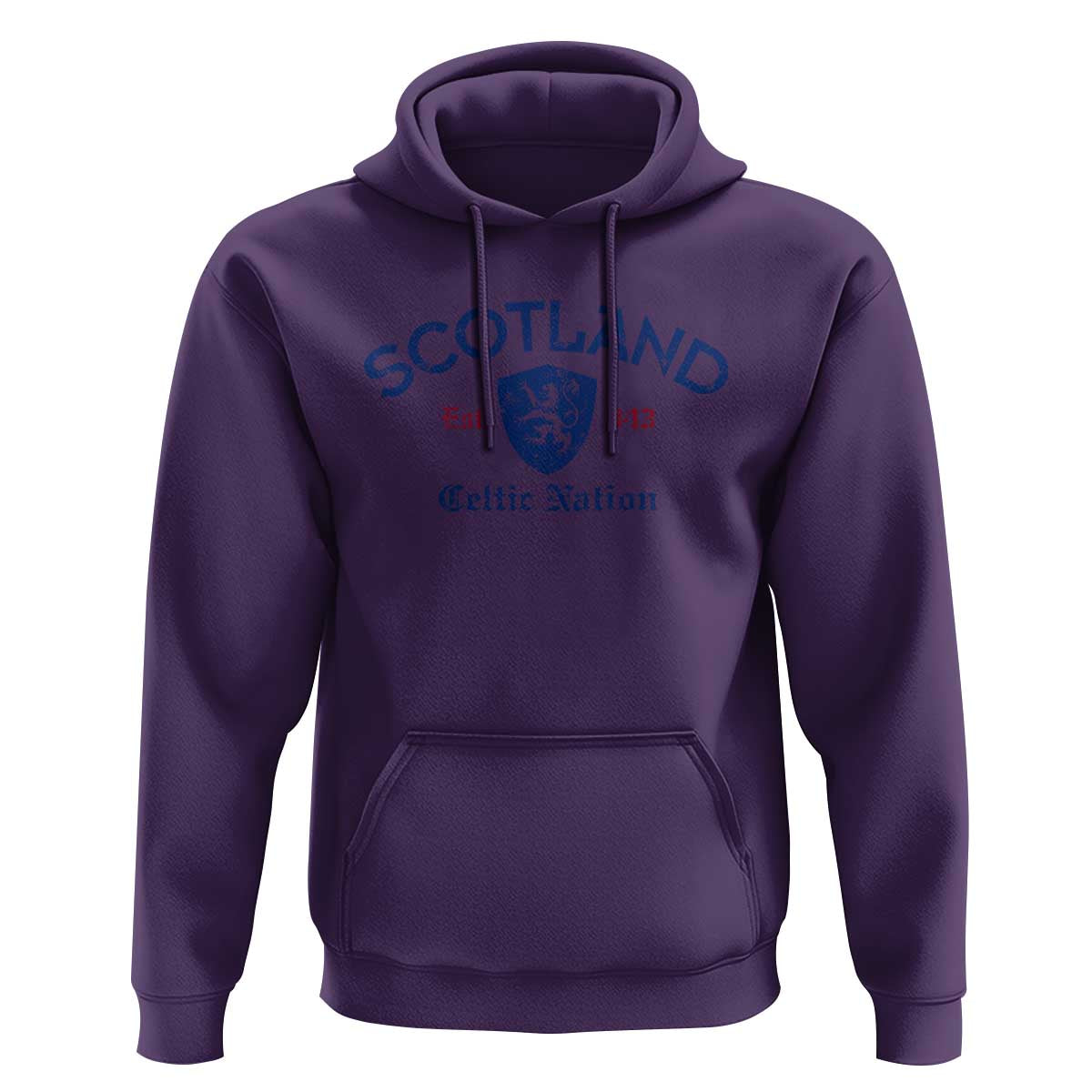 Scotland Celtic Nation Est 843 Hoodie Lion Rampant Shield Patriotic Scottish Heritage