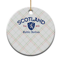 Scotland Celtic Nation Est 843 Ceramic Ornament Lion Rampant Shield Patriotic Scottish Heritage