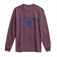 Scotland Celtic Nation Est 843 Long Sleeve Shirt Lion Rampant Shield Patriotic Scottish Heritage