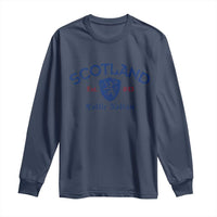 Scotland Celtic Nation Est 843 Long Sleeve Shirt Lion Rampant Shield Patriotic Scottish Heritage