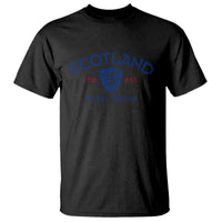 Scotland Celtic Nation Est 843 T Shirt Lion Rampant Shield Patriotic Scottish Heritage
