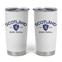 Scotland Celtic Nation Est 843 Tumbler Cup Lion Rampant Shield Patriotic Scottish Heritage