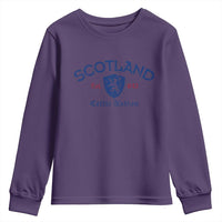 Scotland Celtic Nation Est 843 Youth Sweatshirt Lion Rampant Shield Patriotic Scottish Heritage