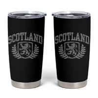 Scotland Lion Rampant Distressed Crest Tumbler Cup Scottish Heritage Monochrome Laurel Wreath Vintage Graphic
