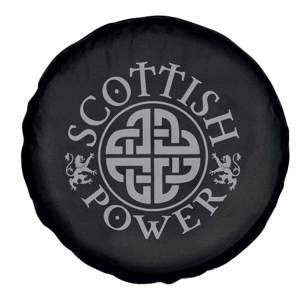 Scottish Power Celtic Knotwork Shield Emblem Spare Tire Cover Traditional Tribal Heritage Scottish Pride
