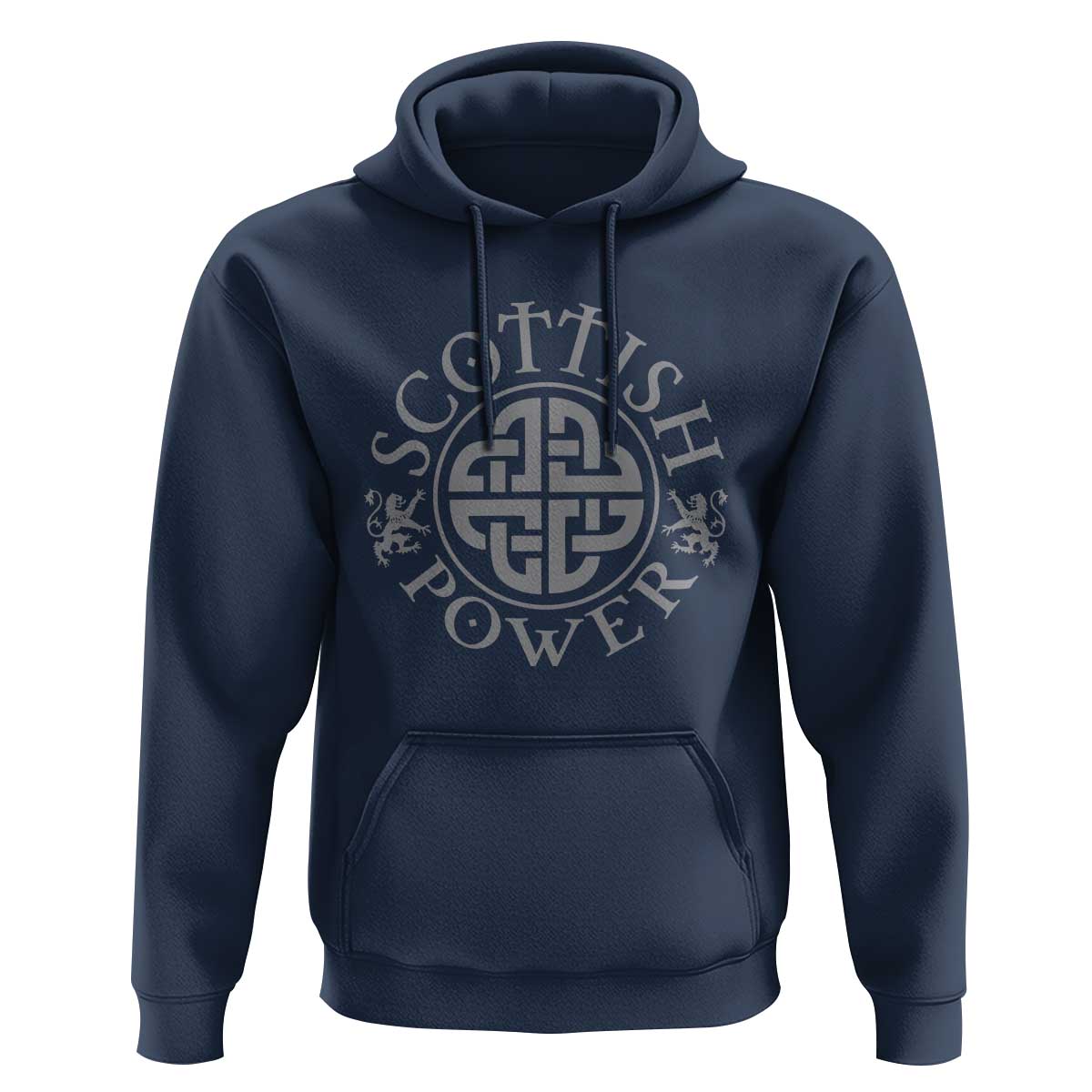 Scottish Power Celtic Knotwork Shield Emblem Hoodie Traditional Tribal Heritage Scottish Pride