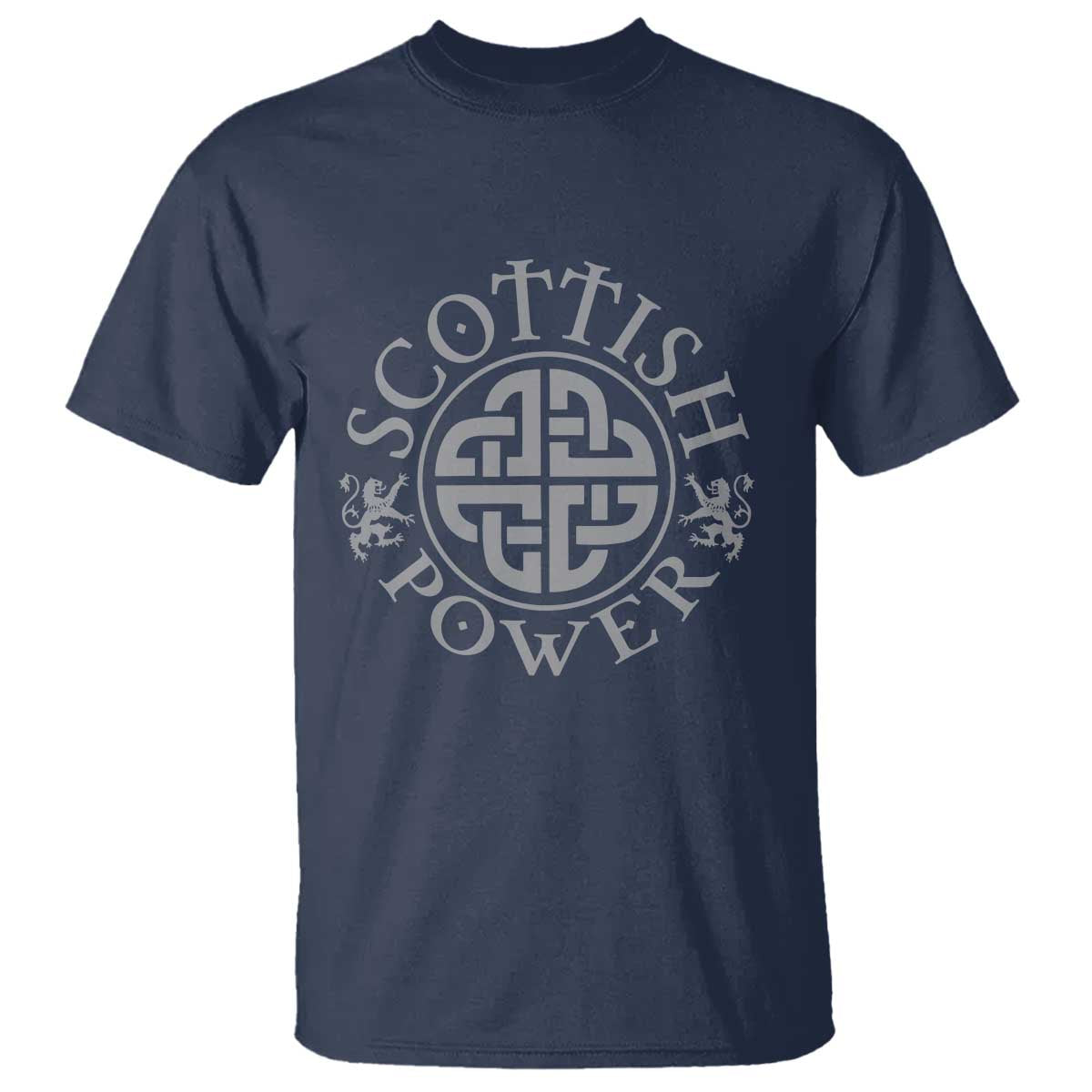 Scottish Power Celtic Knotwork Shield Emblem T Shirt Traditional Tribal Heritage Scottish Pride
