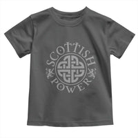Scottish Power Celtic Knotwork Shield Emblem Toddler T Shirt Traditional Tribal Heritage Scottish Pride