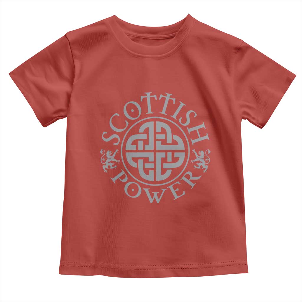 Scottish Power Celtic Knotwork Shield Emblem Toddler T Shirt Traditional Tribal Heritage Scottish Pride