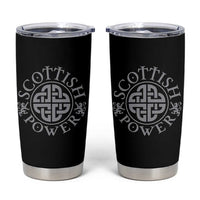 Scottish Power Celtic Knotwork Shield Emblem Tumbler Cup Traditional Tribal Heritage Scottish Pride