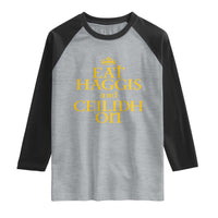 Eat Haggis and Ceilidh On Scotland Things Raglan Shirt Funny Scottish Culture Heritage Pride