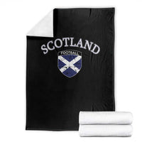Scotland Football Distressed Shield Saltire Flag Throw Blanket Game Day Sports Soccer Fans