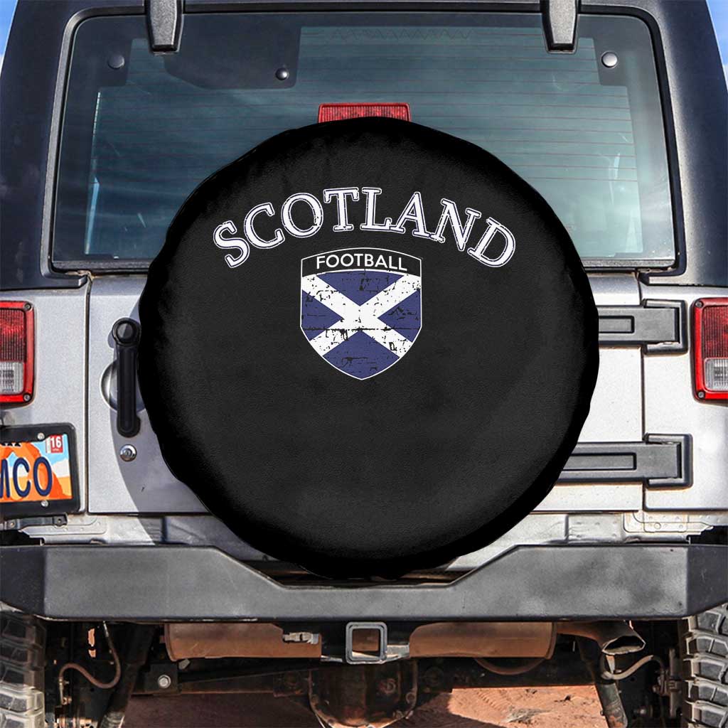 Scotland Football Distressed Shield Saltire Flag Spare Tire Cover Game Day Sports Soccer Fans
