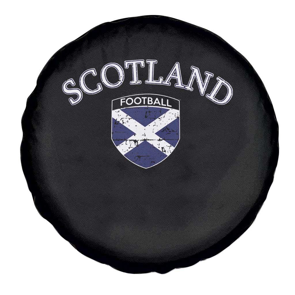 Scotland Football Distressed Shield Saltire Flag Spare Tire Cover Game Day Sports Soccer Fans