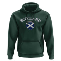 Scotland Football Distressed Shield Saltire Flag Hoodie Game Day Sports Soccer Fans