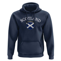 Scotland Football Distressed Shield Saltire Flag Hoodie Game Day Sports Soccer Fans