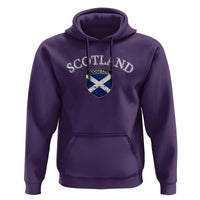Scotland Football Distressed Shield Saltire Flag Hoodie Game Day Sports Soccer Fans