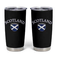 Scotland Football Distressed Shield Saltire Flag Tumbler Cup Game Day Sports Soccer Fans