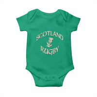 Scotland Rugby Distressed Vintage Traditional Thistle Baby Onesie Sports Fan Game Day