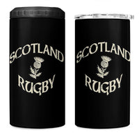 Scotland Rugby Distressed Vintage Traditional Thistle 4 in 1 Can Cooler Tumbler Sports Fan Game Day
