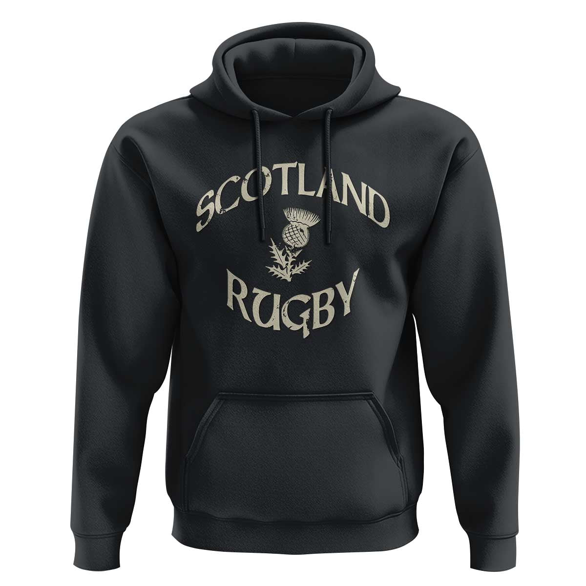 Scotland Rugby Distressed Vintage Traditional Thistle Hoodie Sports Fan Game Day