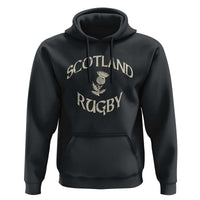 Scotland Rugby Distressed Vintage Traditional Thistle Hoodie Sports Fan Game Day