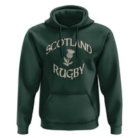 Scotland Rugby Distressed Vintage Traditional Thistle Hoodie Sports Fan Game Day