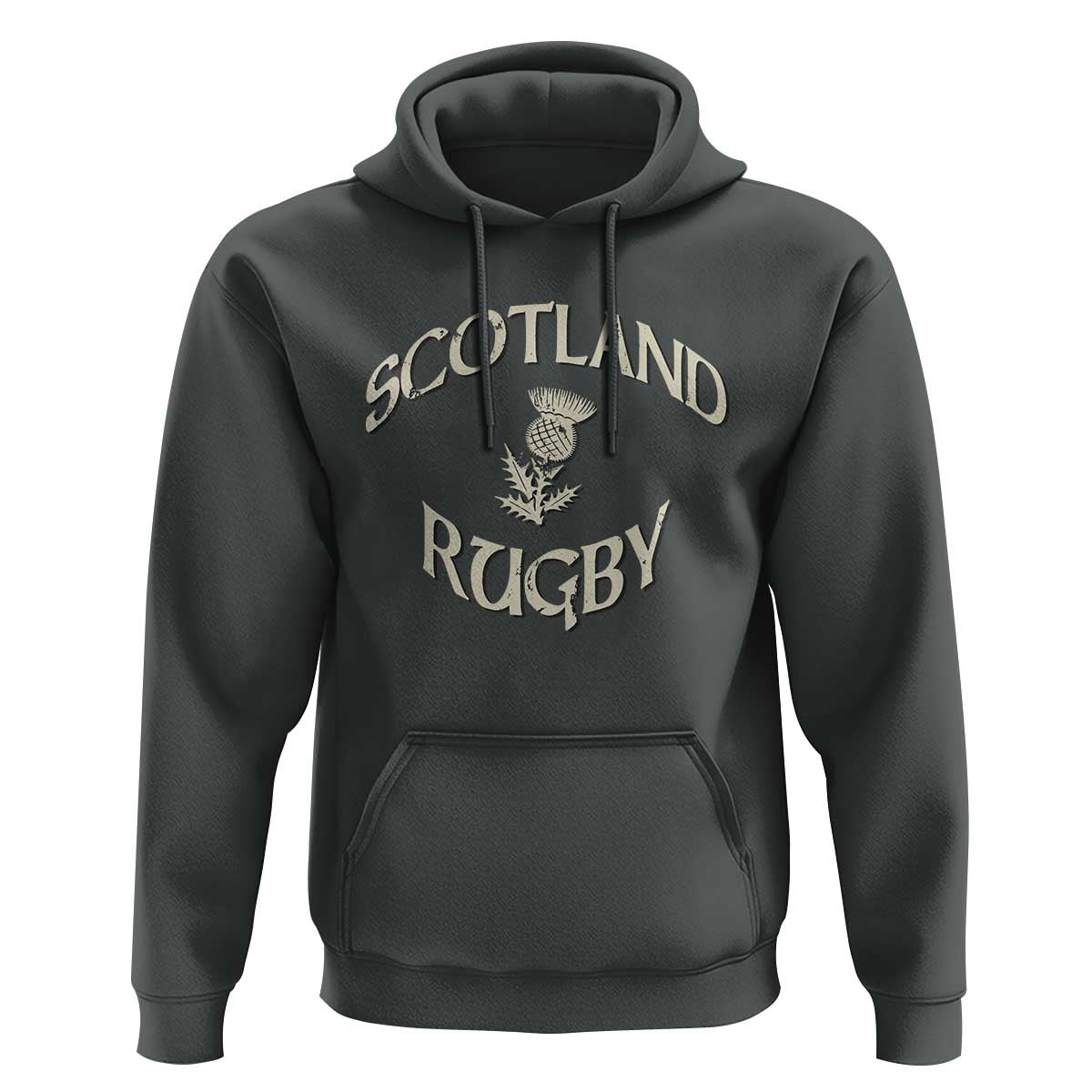 Scotland Rugby Distressed Vintage Traditional Thistle Hoodie Sports Fan Game Day