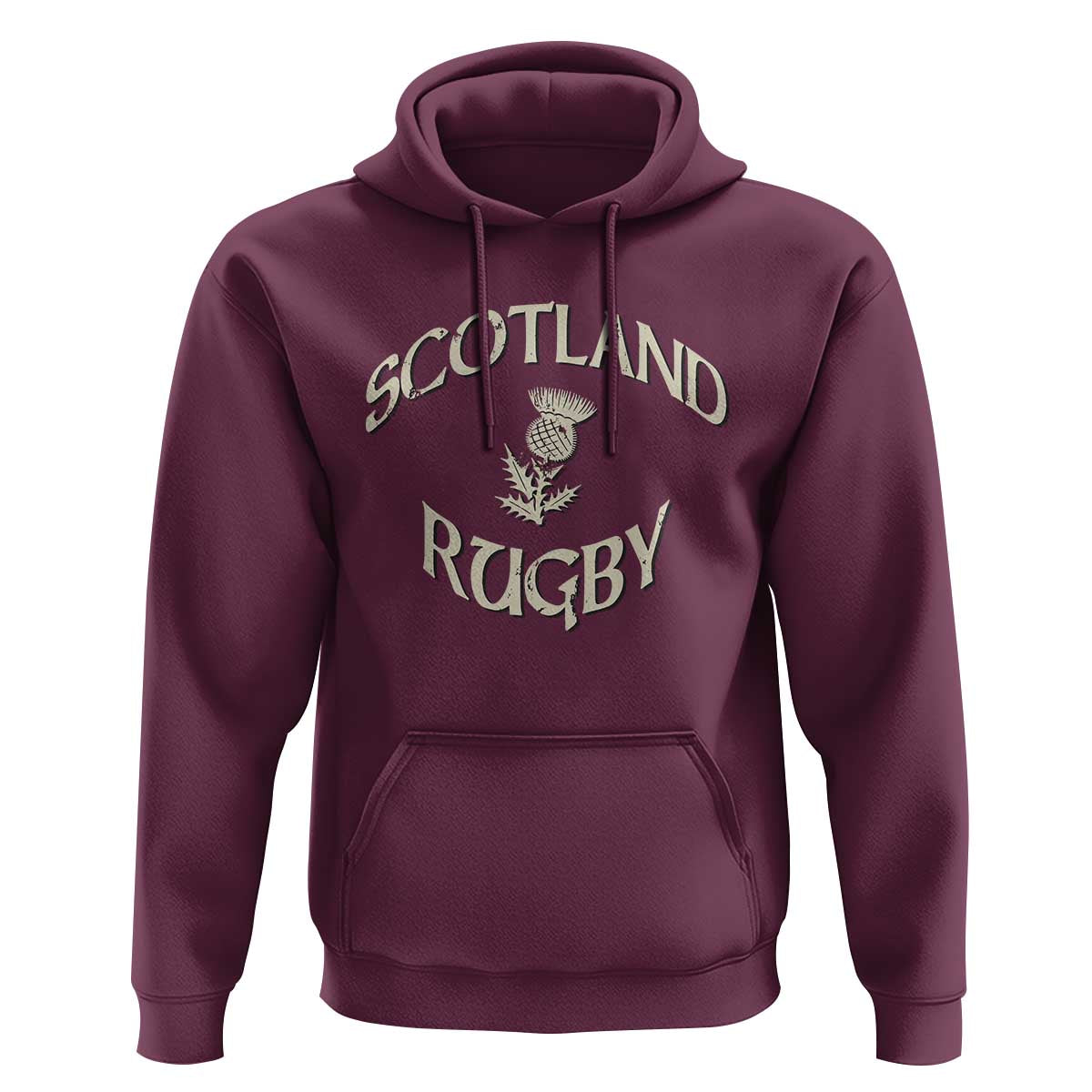 Scotland Rugby Distressed Vintage Traditional Thistle Hoodie Sports Fan Game Day