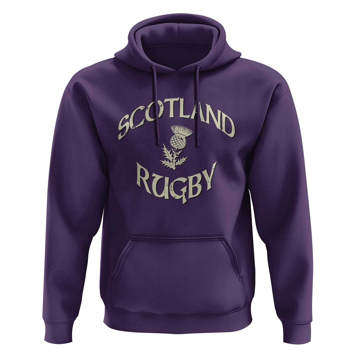 Scotland Rugby Distressed Vintage Traditional Thistle Hoodie Sports Fan Game Day