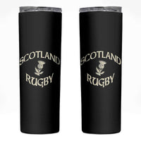 Scotland Rugby Distressed Vintage Traditional Thistle Skinny Tumbler Sports Fan Game Day