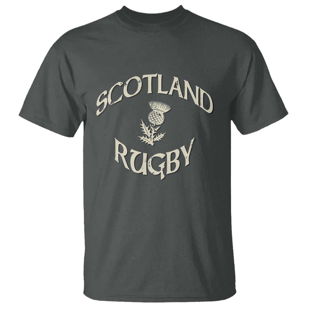 Scotland Rugby Distressed Vintage Traditional Thistle T Shirt Sports Fan Game Day