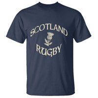 Scotland Rugby Distressed Vintage Traditional Thistle T Shirt Sports Fan Game Day