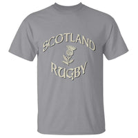 Scotland Rugby Distressed Vintage Traditional Thistle T Shirt Sports Fan Game Day