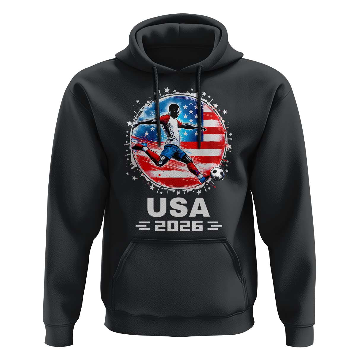 USA Soccer Patriotic Player 2026 Graphic Hoodie United States Football Fan Spirit