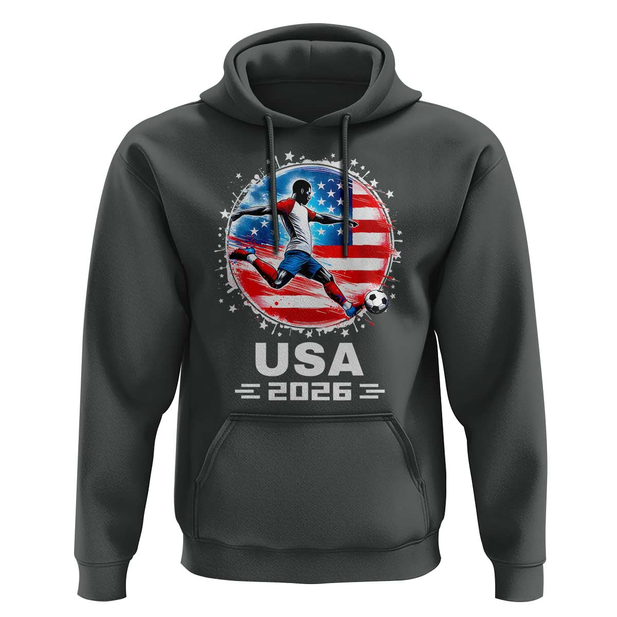 USA Soccer Patriotic Player 2026 Graphic Hoodie United States Football Fan Spirit