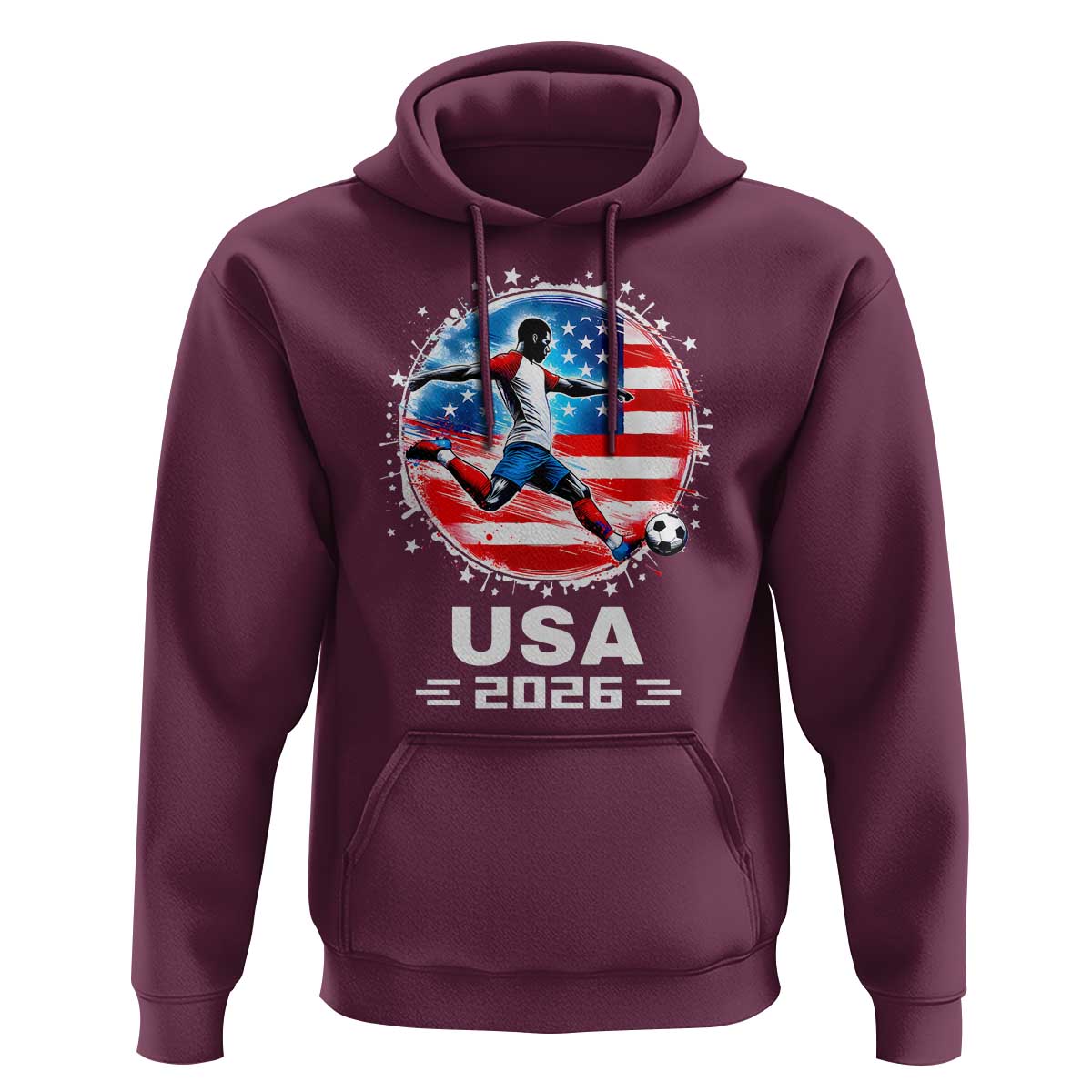USA Soccer Patriotic Player 2026 Graphic Hoodie United States Football Fan Spirit
