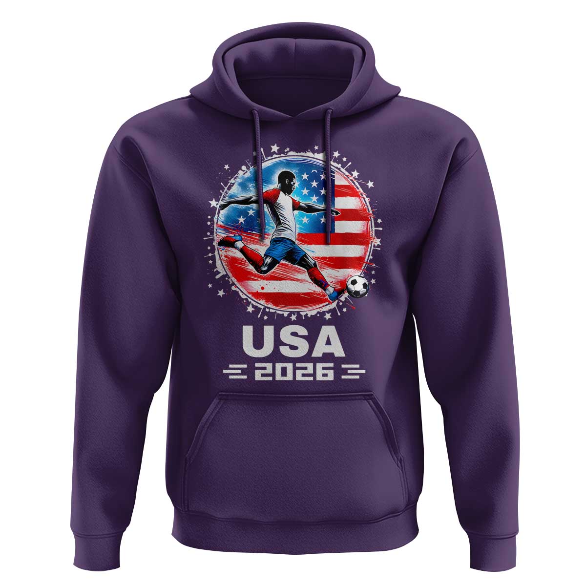 USA Soccer Patriotic Player 2026 Graphic Hoodie United States Football Fan Spirit