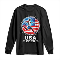 USA Soccer Patriotic Player 2026 Graphic Long Sleeve Shirt United States Football Fan Spirit
